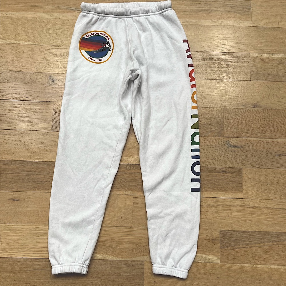 Aviator Nation Vail Sweatpants- White S